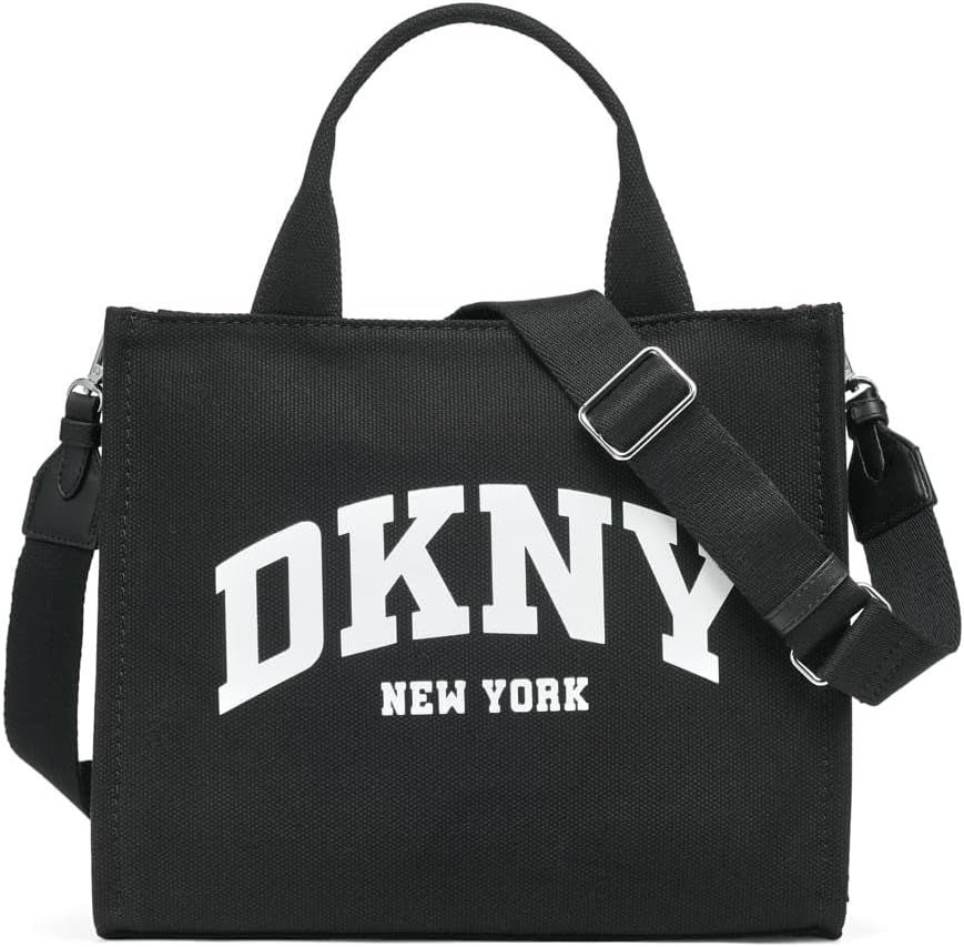 Dame DKNY Hadlee Md Tote Bags Dame Naty Shop Sort/sølv