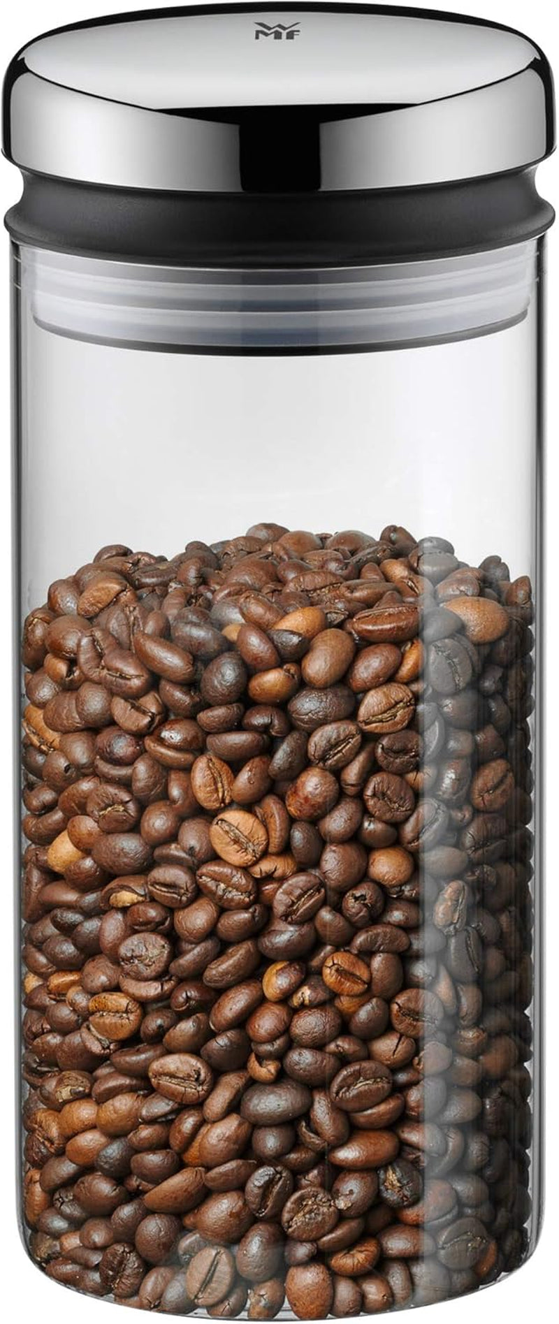 WMF Barista sirup/honning dispenser 240ml, glasbeholder & depot 1l, højde 21,5 cm, opbevaringskrukke med låg, kaffebønnebeholder, kornkrukke, madopbevaringsglas med stor påfyldningsåbning Madopbevaringsbokse Naty Shop