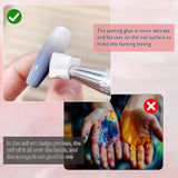 200 Stück Nail Art Schwamm Mit Metallgreifer,Nagelkunst Rendering Werkzeuge Mit Greifer,Sponge Nagel Pinsel,Nageldesign Tilbehør til Nail Art Rendering