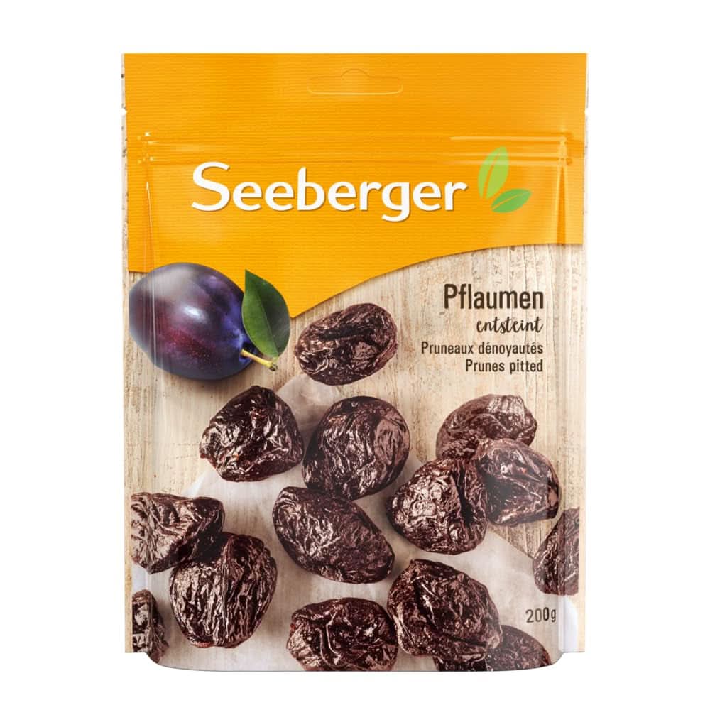 Seeberger Extra Large Velsmagende Bedste Kvalitet Svesker - Meget søde og aromatiske 13 x 125 gram Naty Shop Dehydrerede produkter 13 x 200 gram