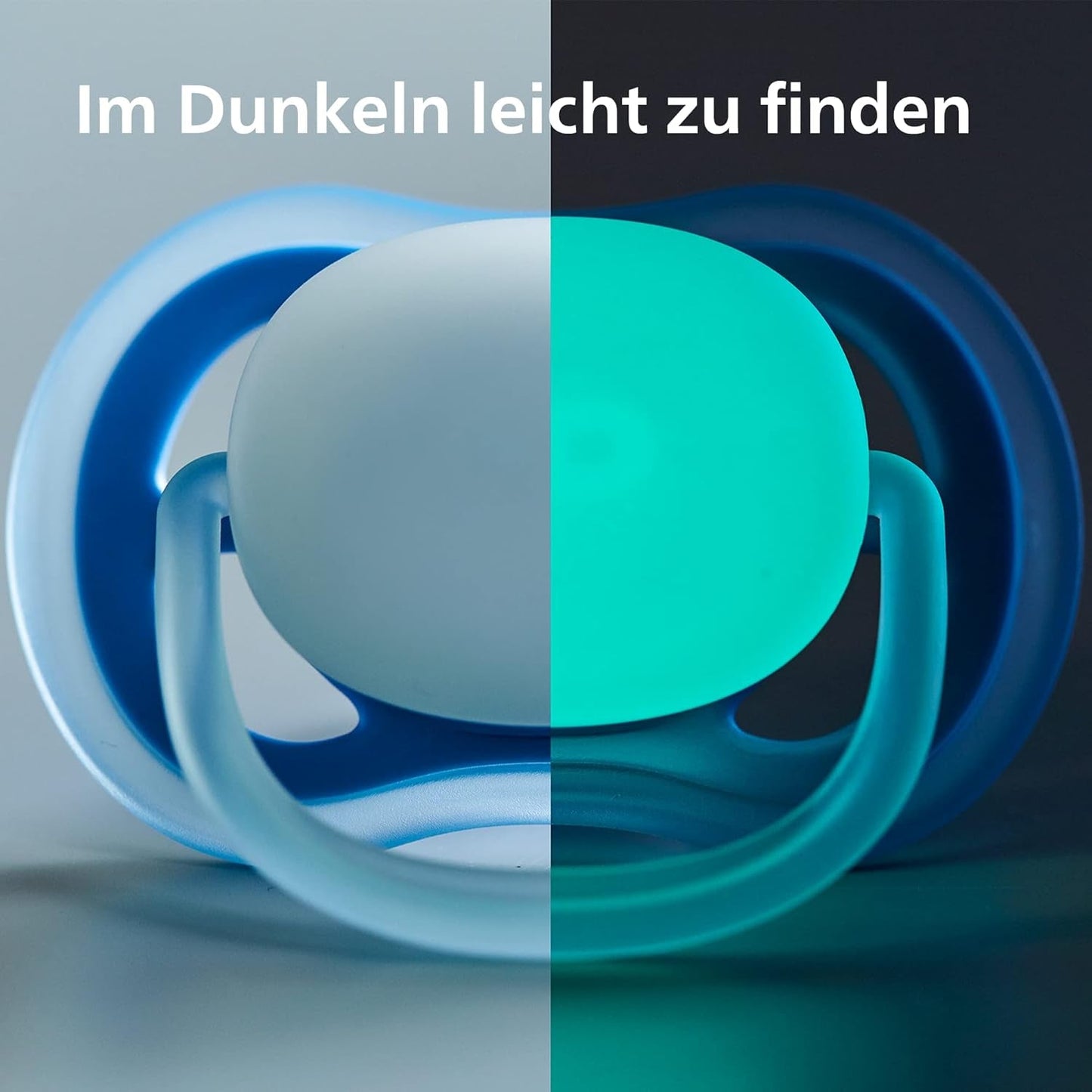 Philips AVENT Sæt med 4 Ultra Air lette og åndbare sutter: 2 glødende sutter og 2 dagsutter, 18 måneder+ (model SCF349/43)
