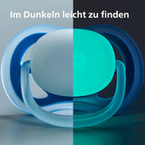 Philips AVENT Sæt med 4 Ultra Air lette og åndbare sutter: 2 glødende sutter og 2 dagsutter, 18 måneder+ (model SCF349/43)