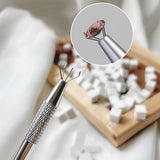 100 Stück Nail Art Schwamm Mit Piercing Zange,Nail Art Tilbehør Schwamm Mit Piercing Kugel Aufdreher,Sponge Brush Applikator,Nagelkunst-Rendering-Werkzeuge,Für Gradient Nail Art Patterns Erstellen.
