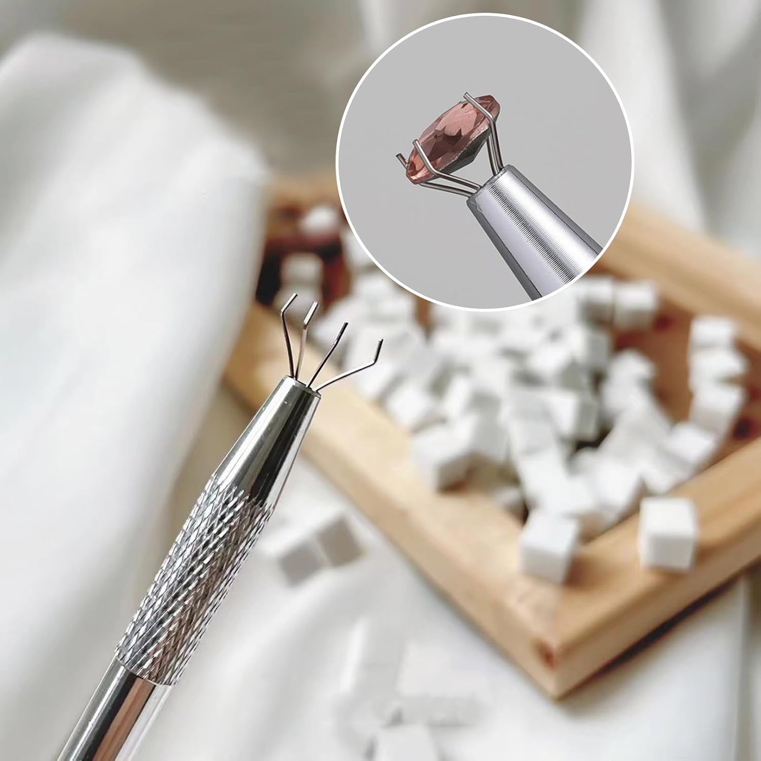 100 Stück Nail Art Schwamm Mit Piercing Zange,Nail Art Tilbehør Schwamm Mit Piercing Kugel Aufdreher,Sponge Brush Applikator,Nagelkunst-Rendering-Werkzeuge,Für Gradient Nail Art Patterns Erstellen.