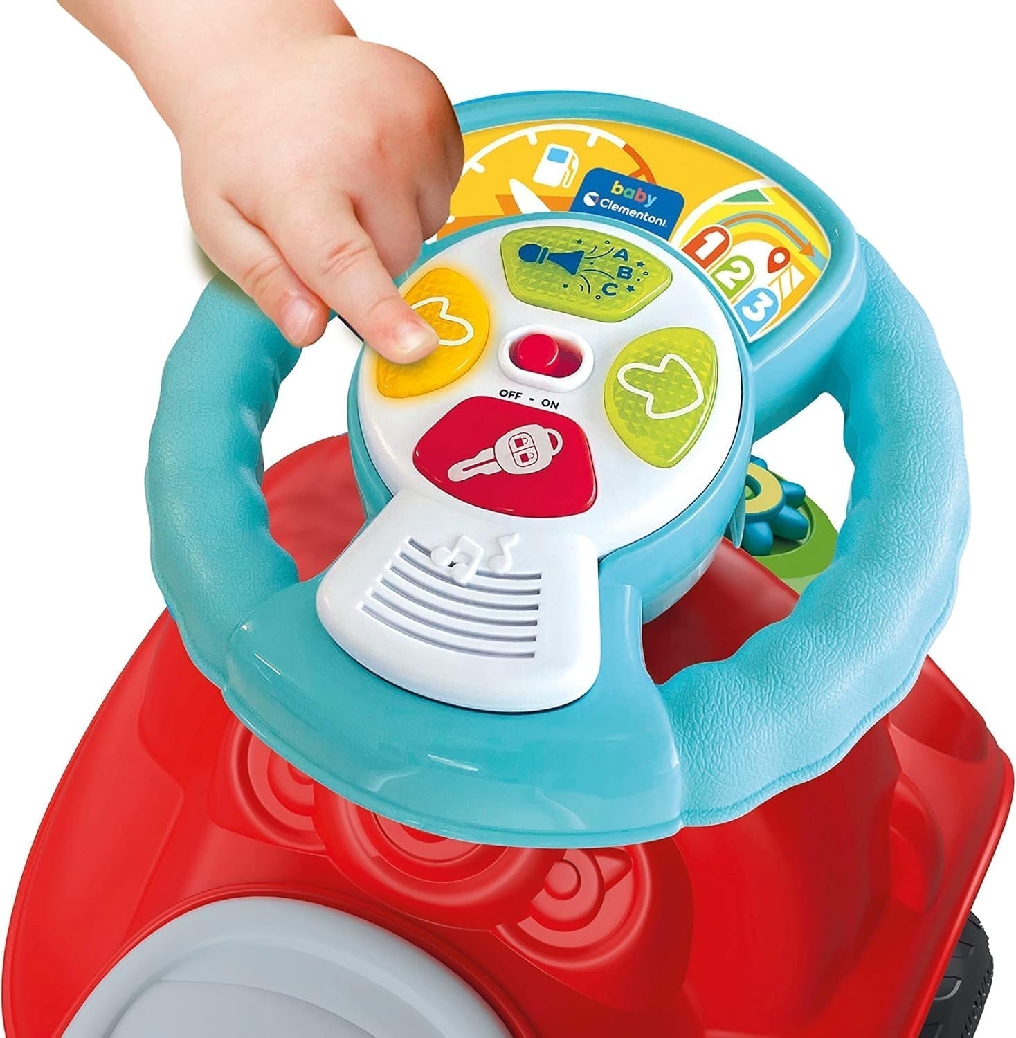 Clementoni - 17747 - Nicolò Go Go 3 i 1 - Kørebil, elektronisk læringshøjttaler, første trin, lys og lyde, spil til 1-årige - Made in Italy Bebe Toys Naty Shop