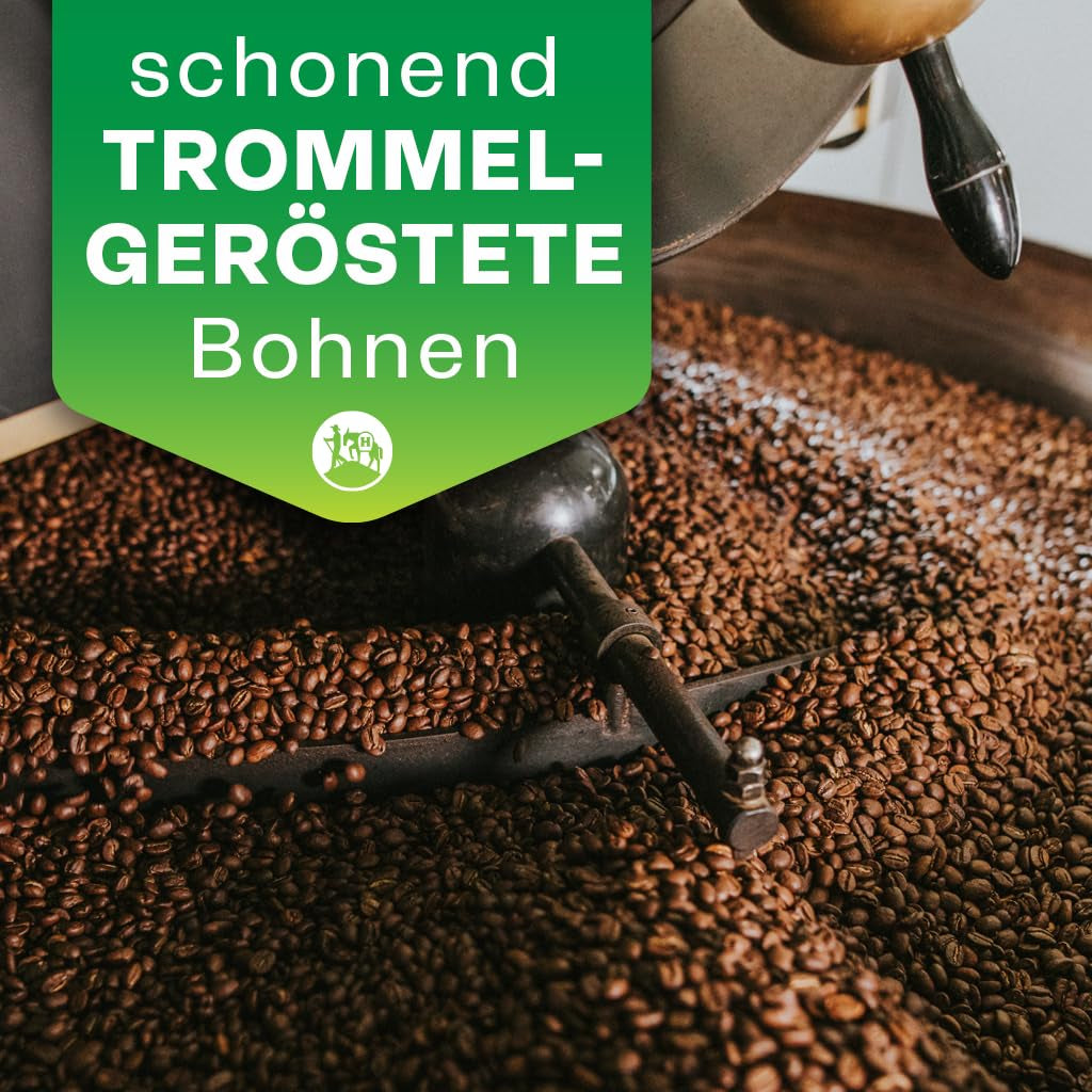 Hochland Kaffee - Holanka Crema - 250g Kaffeebohnen - Bæredygtigt direkte salg - Perfekt til fuldautomatiske maskiner og Siebträger - Mildere aromatisk smag - Bedste kvalitet fra Peru