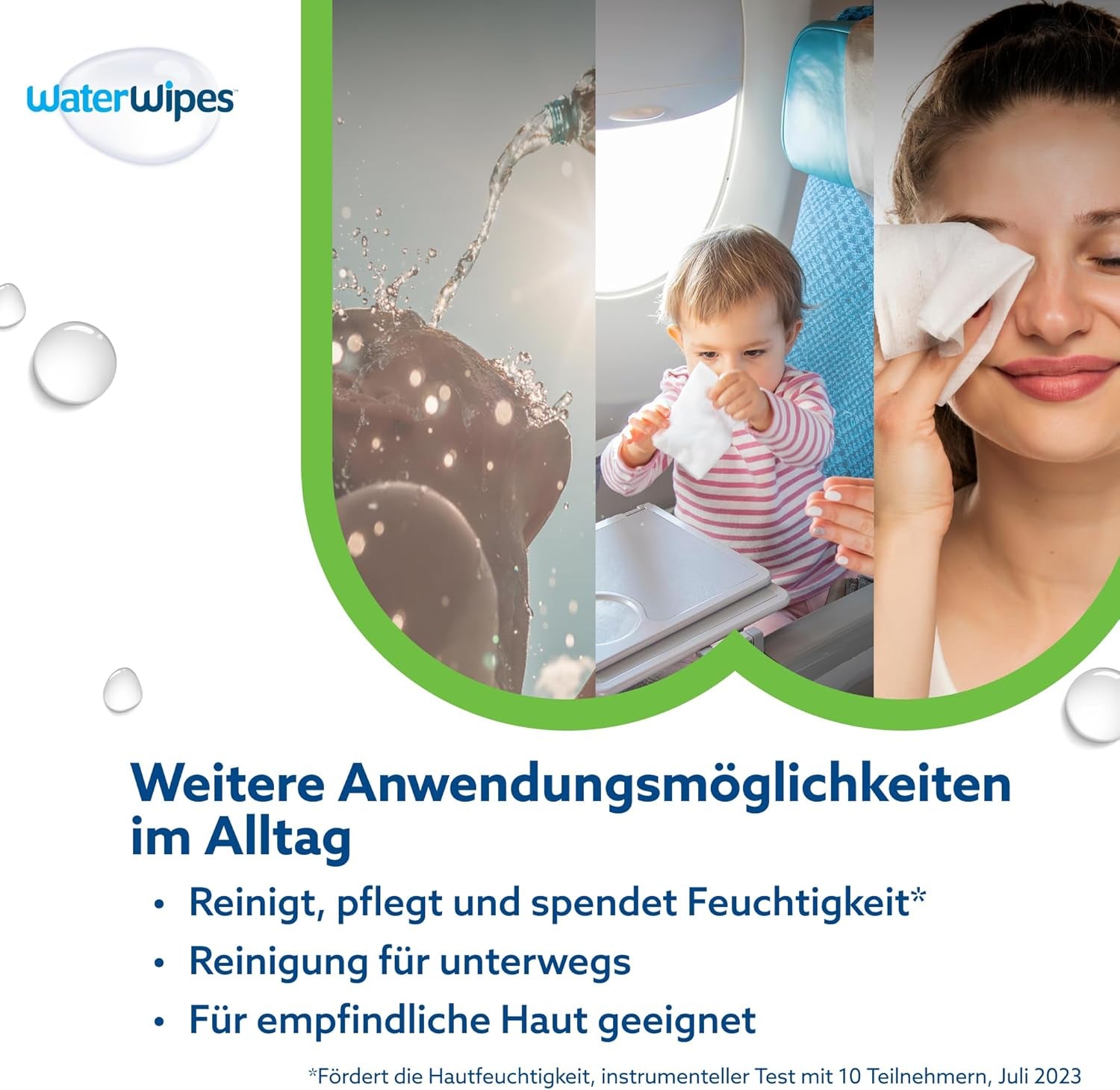 WaterWipes Sensitive+ Hydrating Boost Vådservietter, Hydrating Wipes, 720 Count (12 Pack), 3 i 1 Clean, Care, Hydrate, 99% Aloe Vera Water, Uparfumerede Baby Wipes