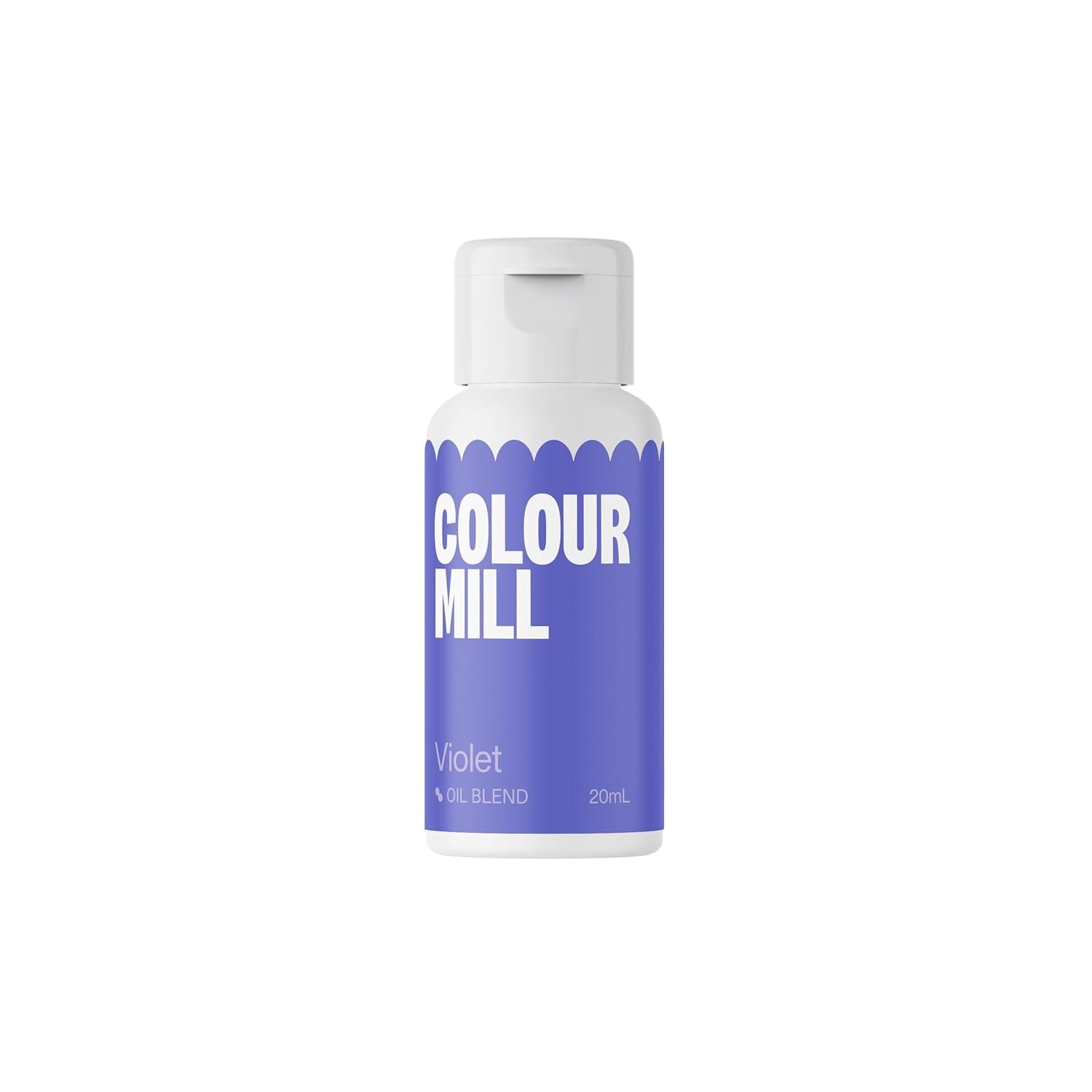 Oliebaseret madfarve Color Mill Blend Violet - Madfarve til chokolade, fondant, muffins, kager, bagning, makroner - Madfarve til dekoration af kager - 20 ml