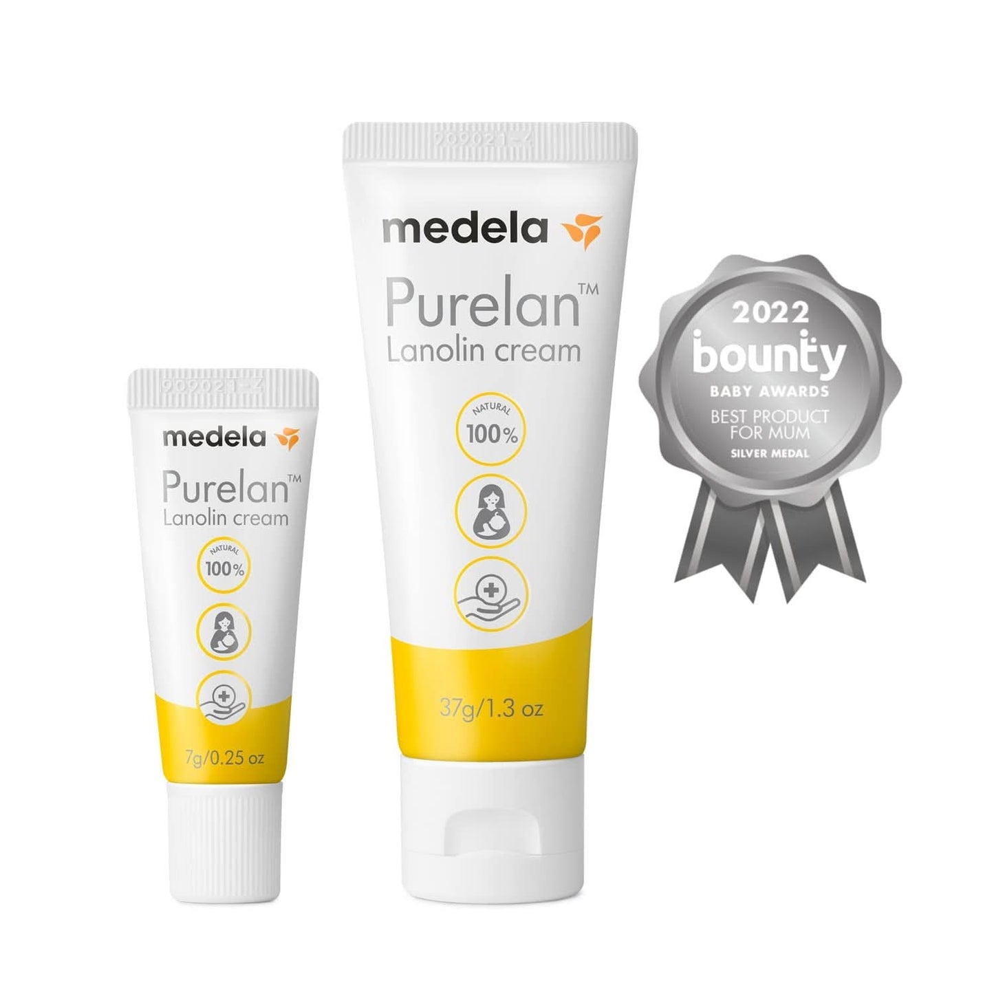 Medela Purelan 37G Lanolin Nipple Cream - creme til ømme brystvorter og tør hud, 100 % naturlig, allergivenligt Tilbehør Mad og amning Bebe Naty Shop