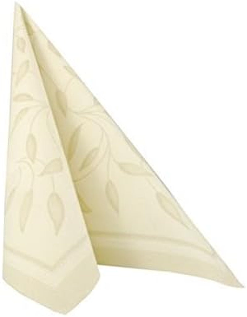 Papstar, 50 servietter "ROYAL Collection" 1/4-fold 40 Cm X 40 Cm champagne "New Mediterranean", #11651