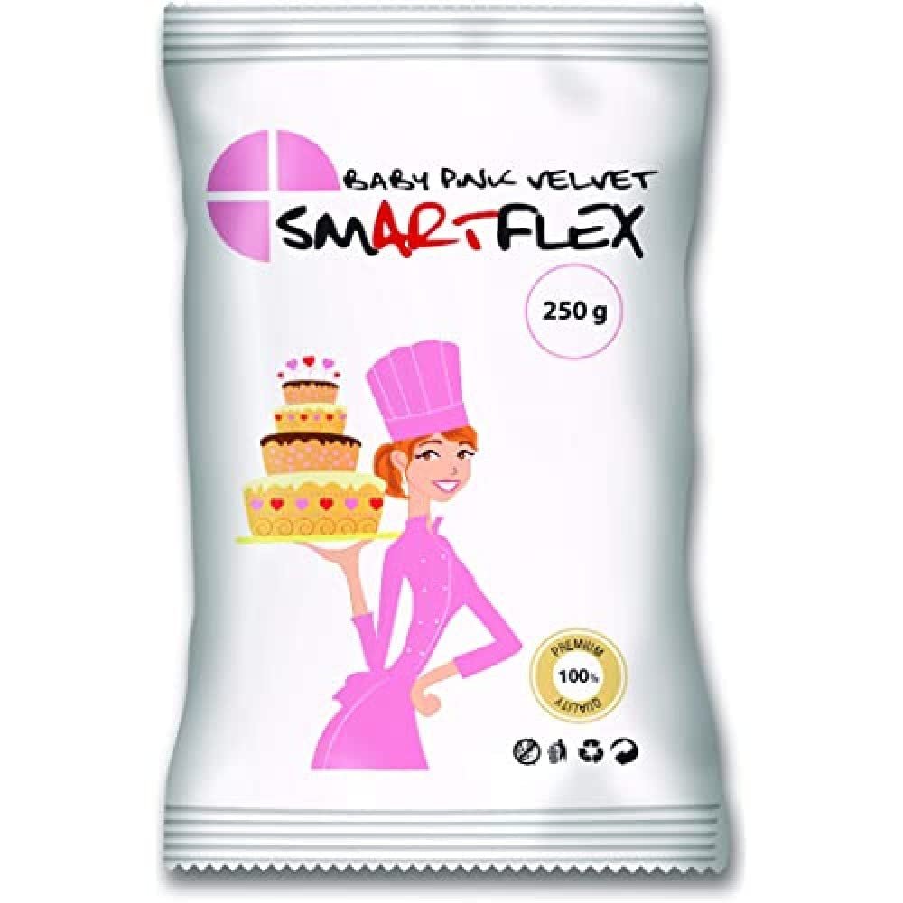 Fondant Baby Pink Velvet, 250 g Naty Shop Standard titel sukkerpasta