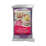 FunCakes Royal Purple Rolled Fondant: Nem at bruge, glat, fleksibel, blød og smidig, perfekt til at dekorere kager. Glutenfri 250 g (pakke med 2) Naty Shop Royal lilla sukkerpasta 250 g