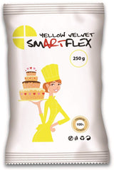 Fondant Yellow Velvet, 250 g Naty Shop sukkerpasta 250 G (1 pakke)