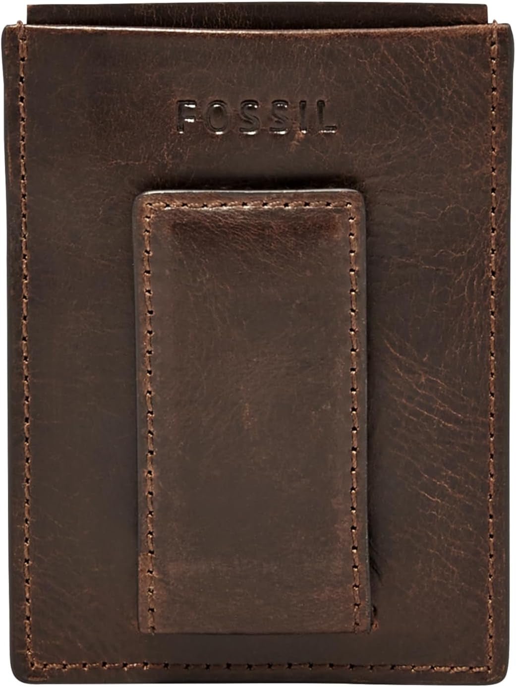 Fossil mænds Derrick Læder RFID-blokerende magnetkortetui Walletderrick Wallet Herrepung Naty Shop