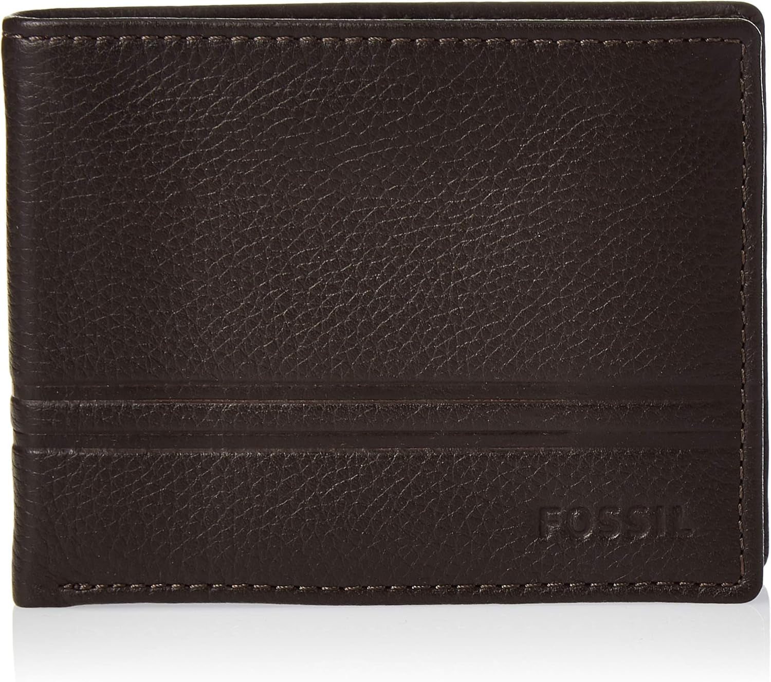 Fossil Mænd Wilder Flip Id Bifold Rejsetilbehør Bi-Fold tegnebog Pung Mænd Naty Shop Wild Mørkebrun One Size Passer til alle