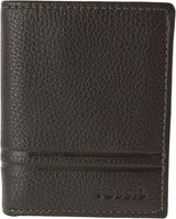 Fossil Mænd Wilder Trifold Rejsetilbehør Tri-fold tegnebog Pung Mænd Naty Shop Wild Mørkebrun One Size Passer til alle