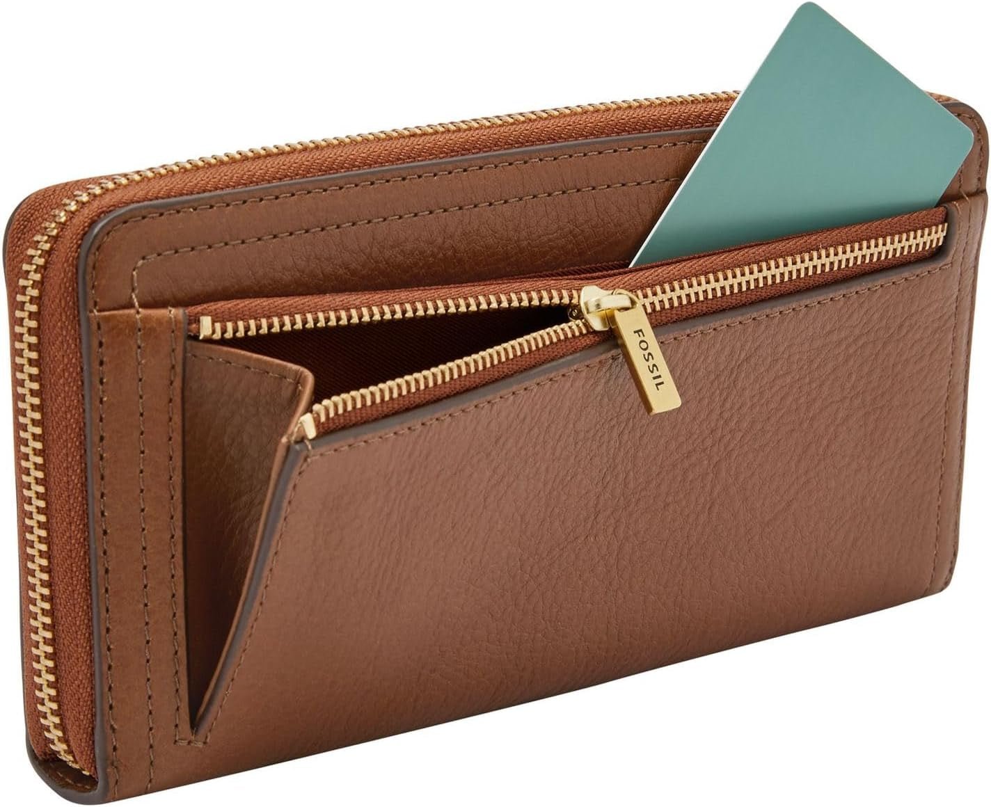 Fossil ur Logan RFID Zip Around Clutch pung 19,7 cm L x 1,9 cm B x 10,2 cm H Dametasker Naty Shop