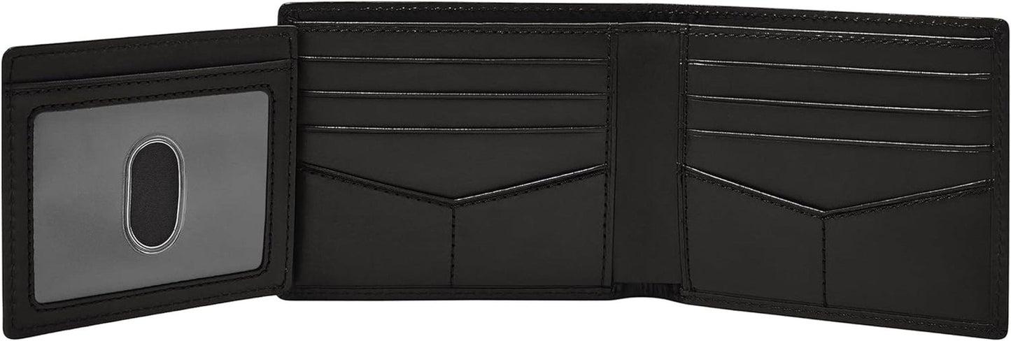 Fossil Herre Derrick Bifold Læder RFID Blocking Flip ID Window Wallet Mænd Naty Shop