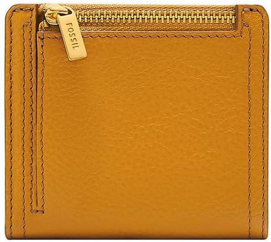 Fossil Dame Logan Gul læder Bifold tegnebog, SL7829763 Damepung Naty Shop