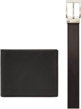 Fossil Herre Derrick Rejsetilbehør Bi-fold pung, mørkebrun, 11,43 cm L x 1,6 B 9,22 H EU-pung til mænd Naty Shop Sort