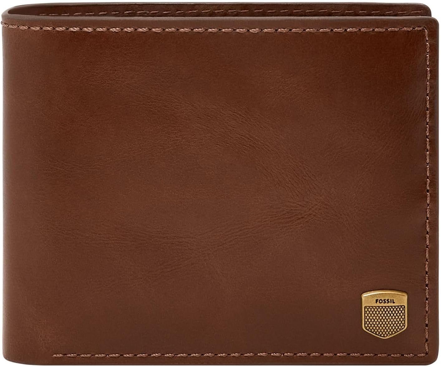 Fossil Mænds Hayes Kortetui Bifold Pung Mænd Naty Shop Karamelbrun