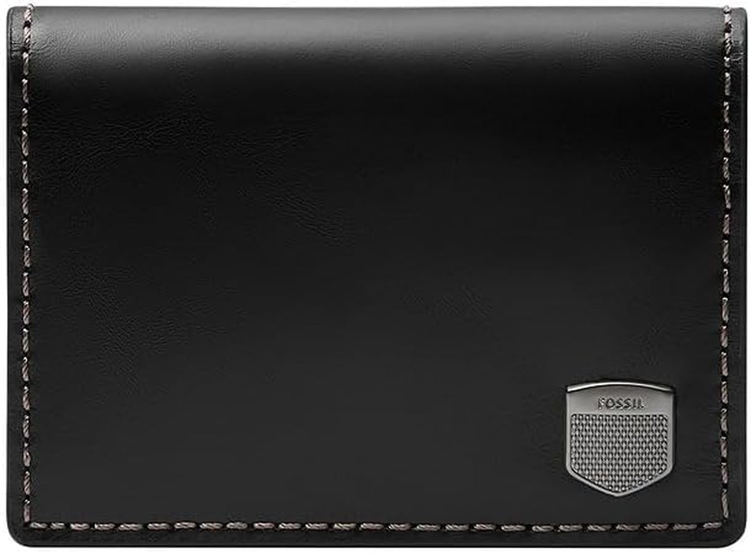 Fossil Mænds Hayes Kortetui Bifold Pung Mænd Naty Shop Mat Sort
