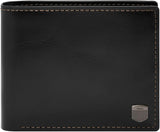 Fossil Mænds Hayes Kortetui Bifold Pung Mænd Naty Shop Mørk Sort