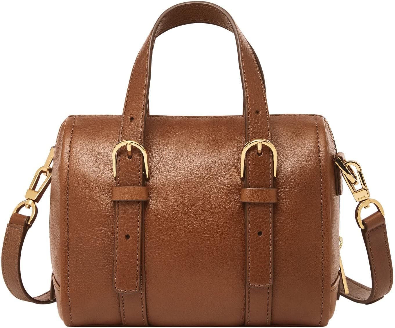 Fossil Dame Carlie Læder Mini Satchel Pung Dame Håndtaske Tasker Dame Naty Shop