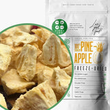 Frysetørrede frugter | Ananas 100% ren Frysetørret frugt Frysetørret ananas | Frysetørret frugt uden tilsat sukker | Sprød frysetørret ananas - aromatisk - lækker ZingyZoo Dehydrerede produkter Naty Shop 100G