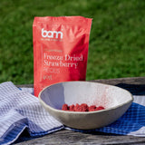Frysetørret frugt BAM, 40 gram, naturlig frugt, perfekte desserter, rig smag (jordbær) Tørrede produkter Naty Shop