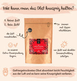 Frysetørret frugt BRIX | Naturlig blanding af tørrede frugter 80 g | Great Taste Award for tørret frugt | Ikke-GMO, glutenfri, veganske, tilbageholdte vitaminer Naty Shop dehydrerede produkter