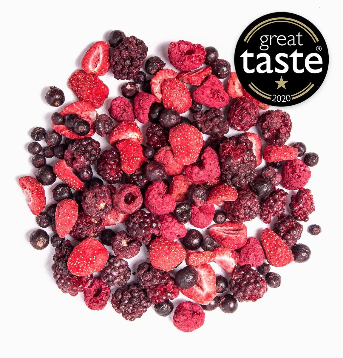 Frysetørret frugt BRIX | Naturlig blanding af tørrede frugter 80 g | Great Taste Award for tørret frugt | Ikke-GMO, glutenfri, veganske, tilbageholdte vitaminer Naty Shop dehydrerede produkter