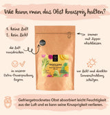 Frysetørret frugt BRIX | Naturlig, tør blanding af tropiske frugter 80 g | Great Taste Award for tørret frugt | Ikke-GMO, glutenfri, vegansk, vitaminer er bevaret Naty Shop Dehydrerede Produkter