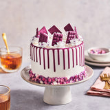 FunCakes Choco Drip Royal Purple: Lækker smag, Nem at bruge, Perfekt til drypkager, Chokoladedryp smag. Genlukkelig pakke 180 g. Naty Shop sukkerpasta