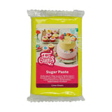 FunCakes limegrøn rullet fondant: Nem at bruge, glat, fleksibel, blød og bøjelig, perfekt til kagedekoration, halal, kosher og glutenfri, 250 g Naty Shop Sukkerpasta Standardtitel