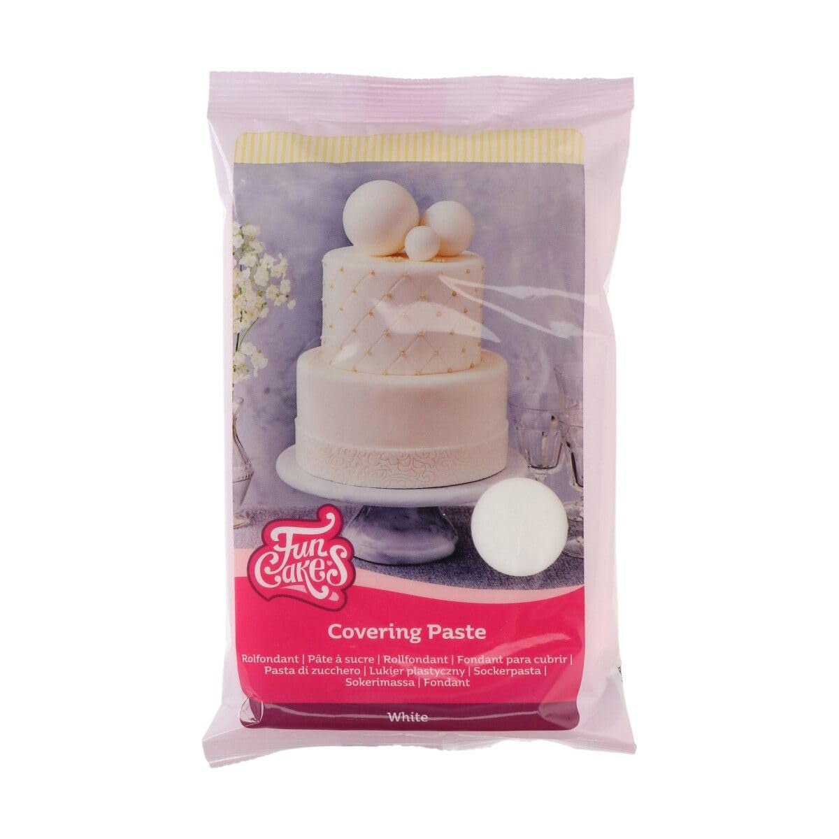FunCakes Glasurpasta 500g hvid Sukkerpasta Naty Shop Standardtitel
