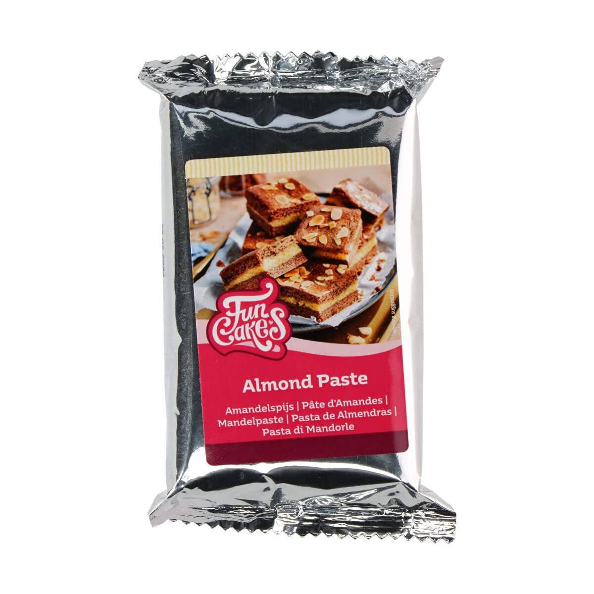 FunCakes mandelmasse (1:1): Lækker smag, fin konsistens, let at smøre på, mandelmasse, perfekt til kager og kiks. Halal og glutenfri. 250 g (pakke med 2) Naty Shop sukkerpasta 250 gram