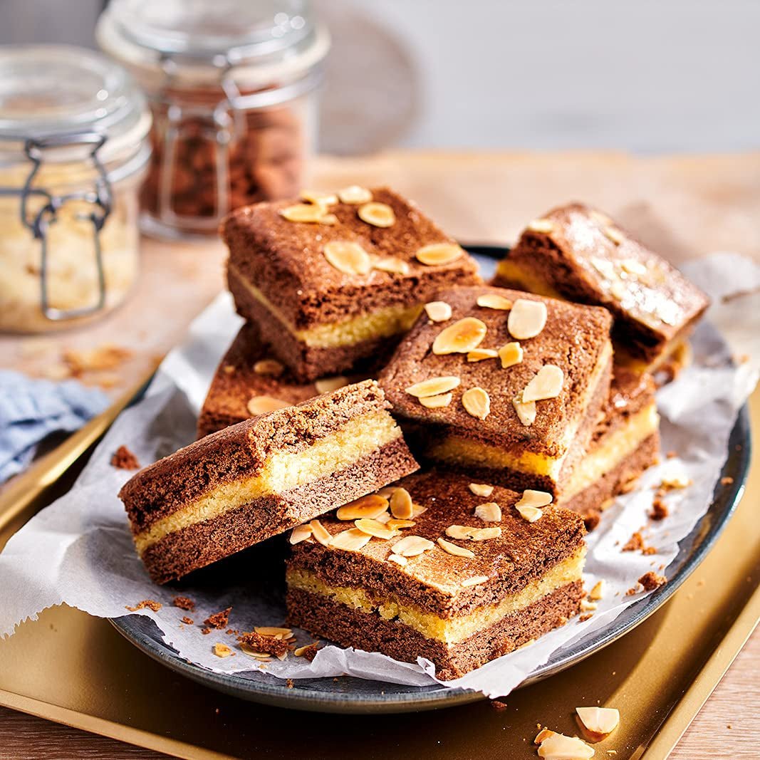 FunCakes mandelmasse (1:1): Lækker smag, fin konsistens, let at smøre på, mandelmasse, perfekt til kager og kiks. Halal og glutenfri. 250 g (pakke med 2) Naty Shop sukkerpasta