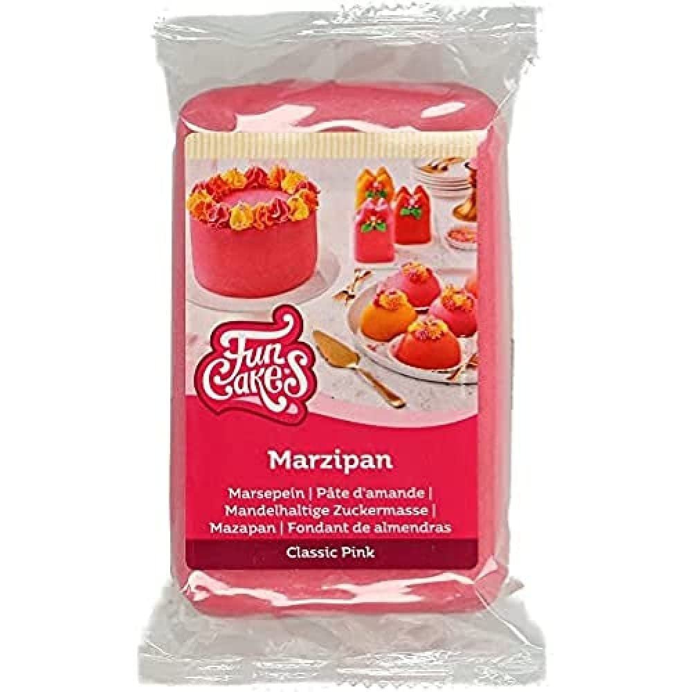 FunCakes Mandelsukkerpasta (hollandsk marcipan) Aqua Blå: Nem at bruge og glat, perfekt til at dekorere kager, Halal, Kosher og Glutenfri 250g (2-pakke) Naty Shop Sukkerpasta 20X20 Cm Marcipan