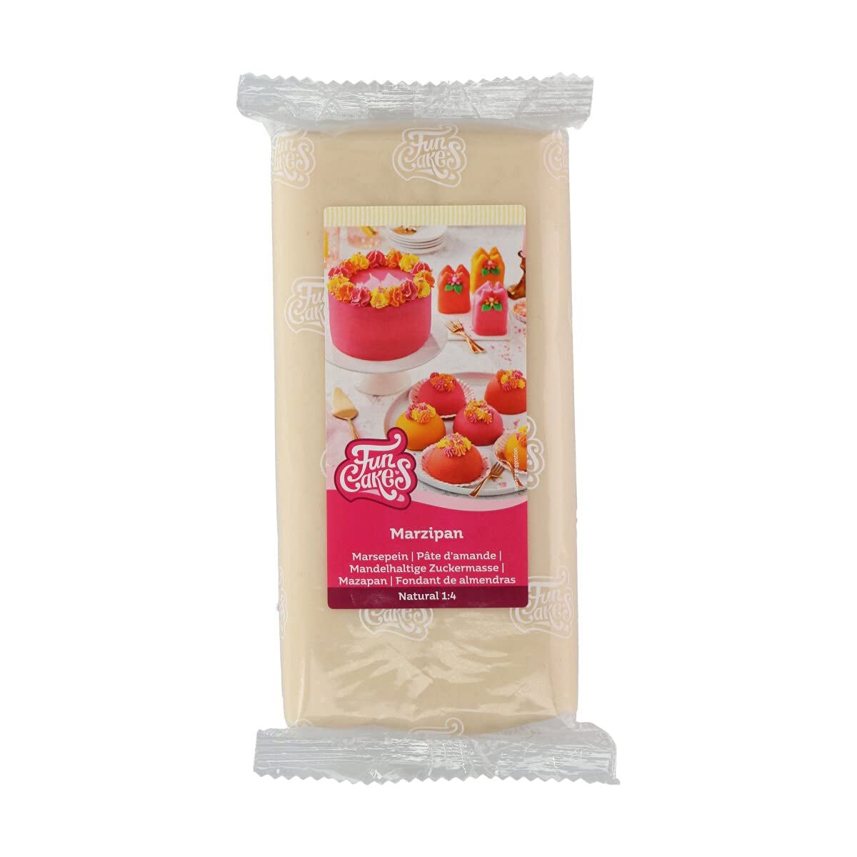 FunCakes Mandelsukkerpasta (hollandsk marcipan) Naturlig (1:4): Klar til at rulle, nem at bruge, perfekt til at dekorere kager, Halal, Kosher og glutenfri. 1 kg. Sugar Paste Naty Shop Standardtitel