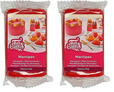 FunCakes Mandelsukkerpasta (hollandsk marcipan) Passionsrød: nem at bruge og glat, perfekt til dekoration af kager, halal, kosher og glutenfri. 250 g. (pakke med 2) Naty Shop sukkerpasta 250 G (pakke med 2)