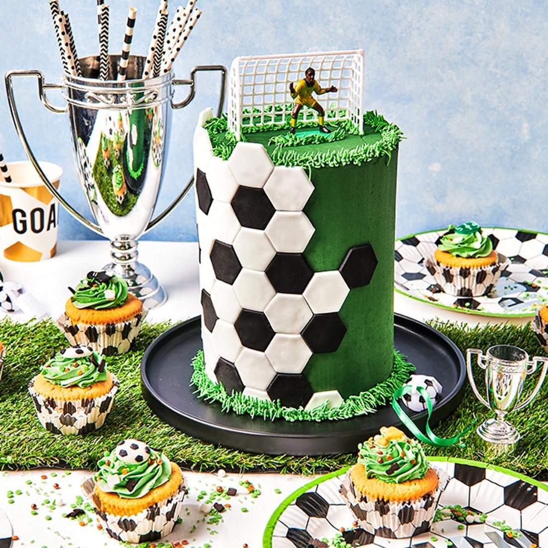 FunCakes Raven Black Rolled Fondant: Nem at bruge, glat, fleksibel, blød og bøjelig, perfekt til kagedekoration, halal, kosher og glutenfri. 1 kg (pakke med 2) Naty Shop sukkerpasta