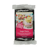 FunCakes Raven Rolled Black Fondant: Nem at bruge, Glat, Fleksibel, Blød og Fleksibel, Perfekt til at dekorere kager, Halal, Kosher og Glutenfri, 250 g Naty Shop Sugar Paste Standardtitel