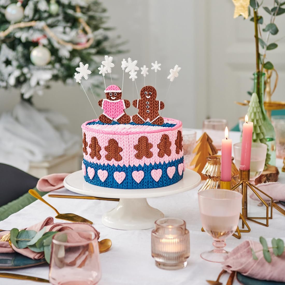 FunCakes fondantrulle Demin Blue: nem at bruge, glat, fleksibel, blød og bøjelig, perfekt til dekoration af kager, halal, kosher og glutenfri, 250 g Naty Shop Sugar Paste