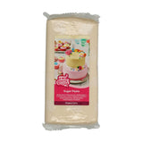 FunCakes Roll Fondant Elegant Ivory: Nem at bruge, glat, fleksibel, blød og bøjelig, perfekt til at dekorere kager, halal, kosher og glutenfri. 1 kg Naty Shop Standardtitel sukkerpasta