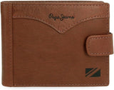Pepe Jeans Jakke Horisontal Click Wallet One Size Mænds Naty Shop Brun tegnebog