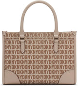 DKNY Dame afslappet Tote Satchell, Chino/Toffee Dame Tasker Naty Shop