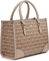 DKNY Dame afslappet Tote Satchell, Chino/Toffee Dame Tasker Naty Shop