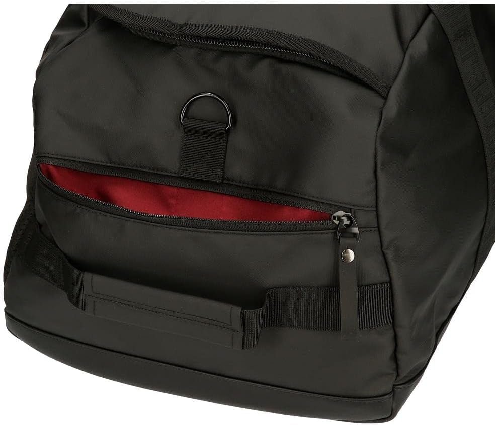 Pepe Jeans Hoxton rejsetaske, sort, 56 x 32 x 25,5 cm, polyester og PU, flerfarvet (flerfarvet), unik, rejsetaske Bagage og rejseudstyr Naty Shop