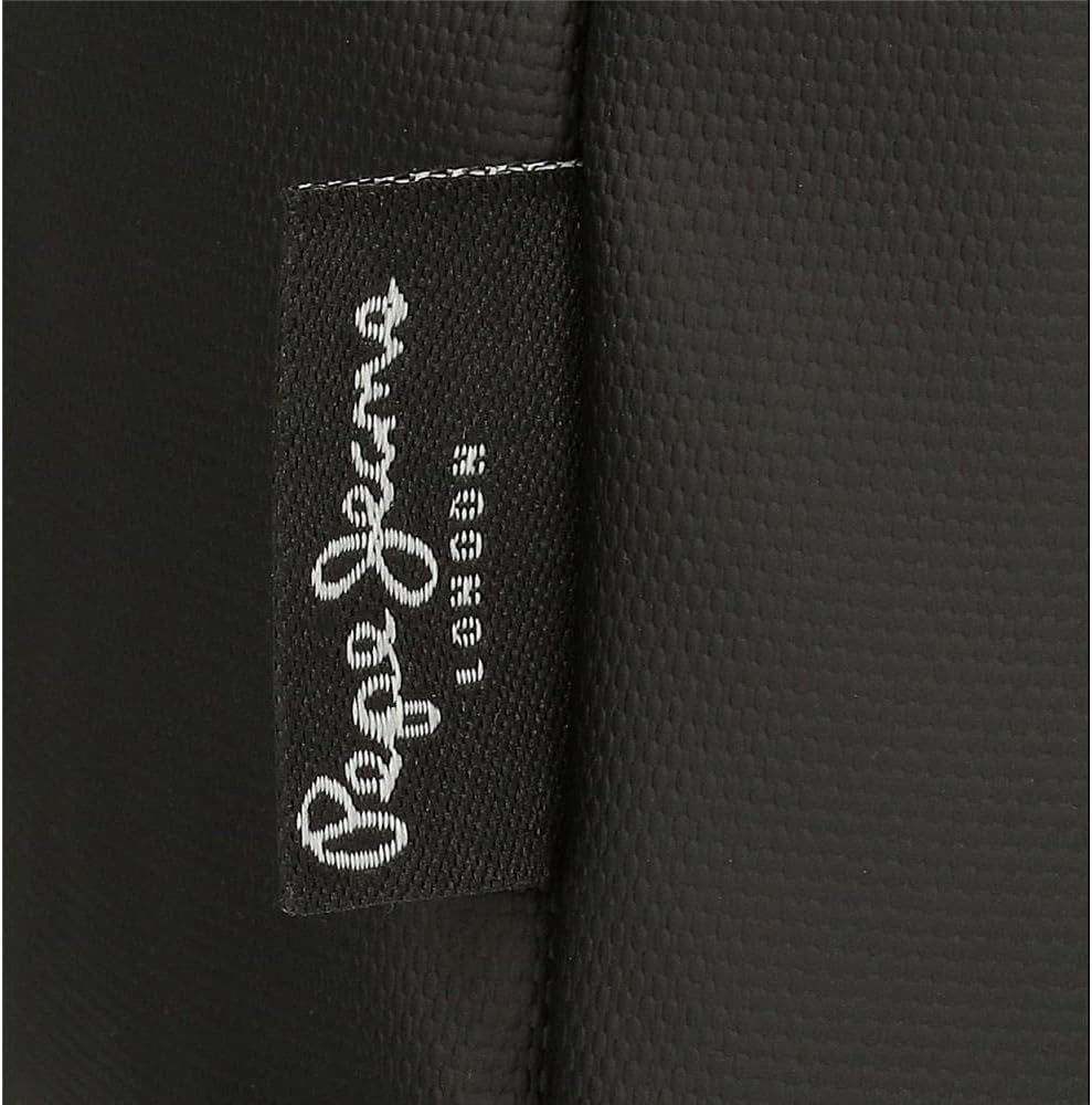 Pepe Jeans Hoxton rejsetaske, sort, 56 x 32 x 25,5 cm, polyester og PU, flerfarvet (flerfarvet), unik, rejsetaske Bagage og rejseudstyr Naty Shop